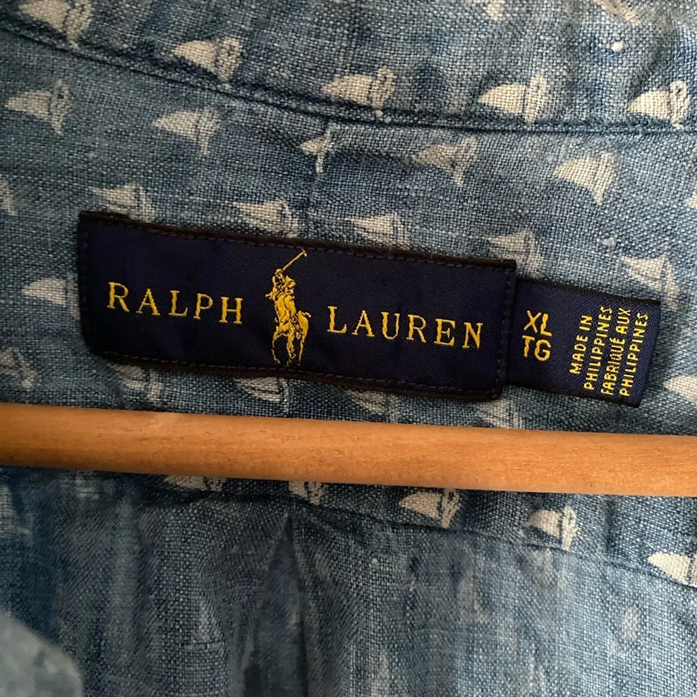 Ralph Lauren Linen Sailboat Button Down